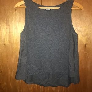 Kate Spade Saturday - gray sleeveless blouse